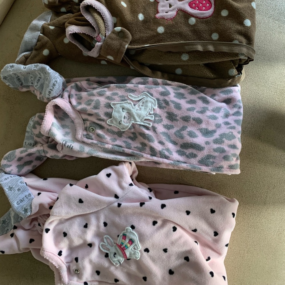 Three 12 months footie sleepers